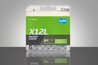 KMC Kette X12L, 12-fach, 126 Glieder, silver, waxed