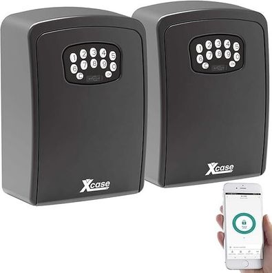 NEU 2er Set Schlüsselsafe Tresore Bluetooth App wetterfest für Schlüssel Büro