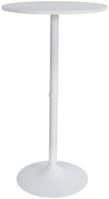 Stehtisch rund ? 60cm BERLI Aluminium Gestell 108x60cm Wei?-Wei? Bistrotisch Gastro