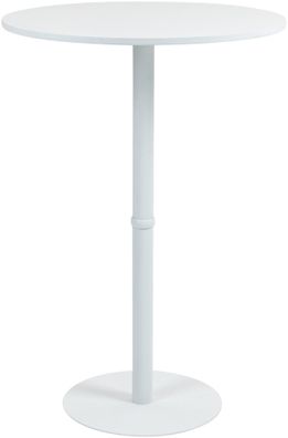 Stehtisch rund ? 75cm CAHNI Metall Gestell 110x75cm Wei? Bistrotisch Gastro Bartisch