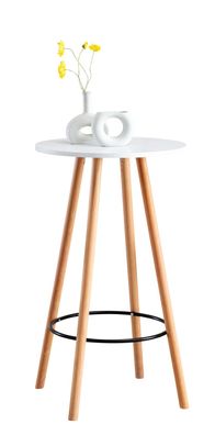 Stehtisch ? 60cm innen REJA 107cm Hoch Wei? Skandinavisches Design Bartisch rund