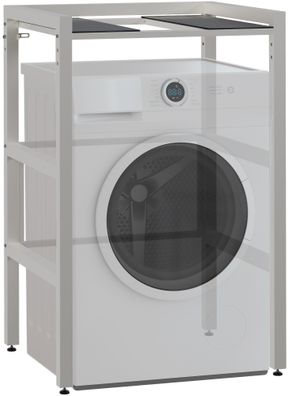Stapelgestell f?r W?schetrockner auf Waschmaschine MIXON Wei? Stahlgestell 300kg