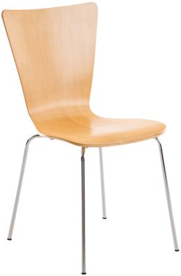 Besucherstuhl TOKYO Holz Natura 43x50x84 cm Besucherst?hle Konferenzstuhl