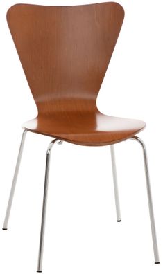 Besucherstuhl BERLIN Holz Braun 45x49x85 cm Besucherst?hle Konferenzstuhl