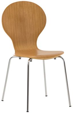 Besucherstuhl ATHENS Holz Eiche 43x45x86 cm Besucherst?hle Konferenzstuhl