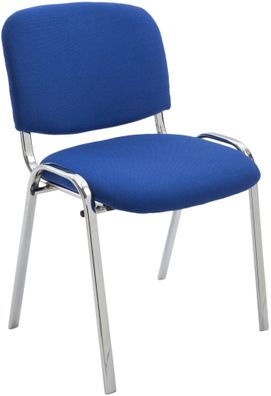 Besucherstuhl ZAGREB Stoff Blau 54x48x79 cm Besucherst?hle Konferenzstuhl