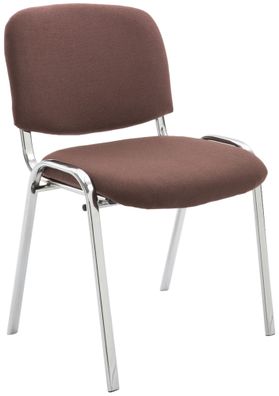 Besucherstuhl ZAGREB Stoff Braun 54x48x79 cm Besucherst?hle Konferenzstuhl