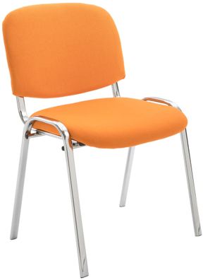 Besucherstuhl ZAGREB Stoff Orange 54x48x79 cm Besucherst?hle Konferenzstuhl