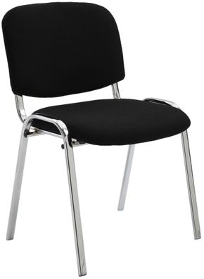 Besucherstuhl ZAGREB Stoff Schwarz 54x48x79 cm Besucherst?hle Konferenzstuhl