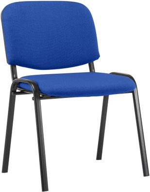 Besucherstuhl ZAGREB Stoff Blau 53x53x83 cm Besucherst?hle Konferenzstuhl