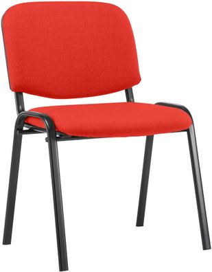 Besucherstuhl ZAGREB Stoff Rot 53x53x83 cm Besucherst?hle Konferenzstuhl