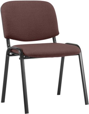 Besucherstuhl ZAGREB Stoff Braun 53x53x83 cm Besucherst?hle Konferenzstuhl
