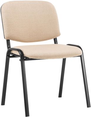 Besucherstuhl ZAGREB Stoff Creme 53x53x83 cm Besucherst?hle Konferenzstuhl
