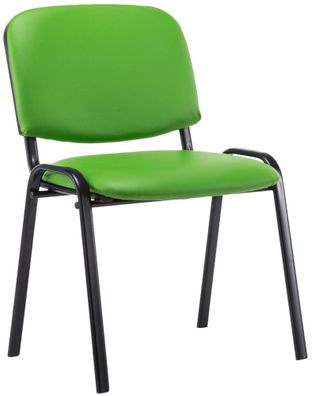 Besucherstuhl ZAGREB Kunstleder Gr?n 53x53x83 cm Besucherst?hle Konferenzstuhl