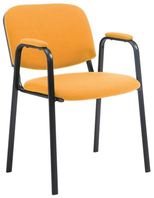 Besucherstuhl ZAGREB Stoff Orange 53x55x79 cm Besucherst?hle Konferenzstuhl