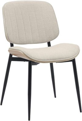 Besucherstuhl DURBAN Stoff Natura/creme 49x57x83 cm Besucherst?hle Konferenzstuhl