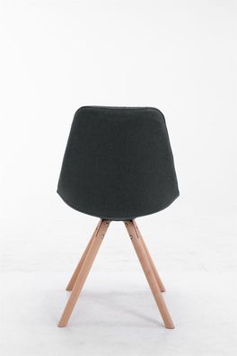 Besucherstuhl TAIPEI Stoff Dunkelgrau 48x56x84 cm Besucherst?hle Konferenzstuhl