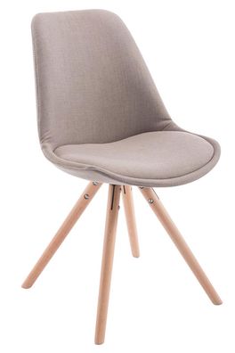 Besucherstuhl TAIPEI Stoff Taupe 48x56x84 cm Besucherst?hle Konferenzstuhl