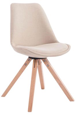 Besucherstuhl SYDNEY Stoff Creme 48x56x84 cm Besucherst?hle Konferenzstuhl