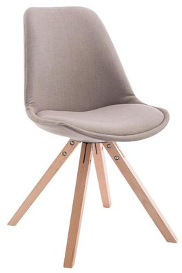 Besucherstuhl SYDNEY Stoff Taupe 48x56x84 cm Besucherst?hle Konferenzstuhl