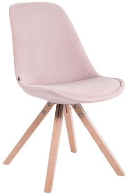 Besucherstuhl SYDNEY Samt Pink 48x56x84 cm Besucherst?hle Konferenzstuhl