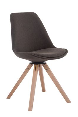 Besucherstuhl PERTH Stoff Dunkelgrau 48x56x84 cm Eckig Besucherst?hle Konferenzstuhl