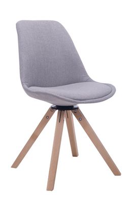 Besucherstuhl PERTH Stoff Grau 48x56x84 cm Eckig Besucherst?hle Konferenzstuhl