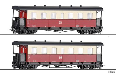 Tillig 13995 Personenwg. set, H0m, DR, Ep.I Spur H0m