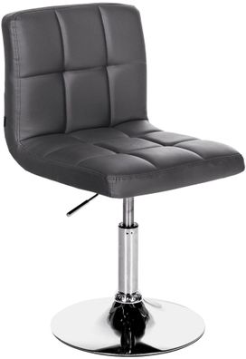Palma Barhocker BANGKO Kunstleder Schwarz 44x49x74 cm Barstuhl H?henverstellbar Mit