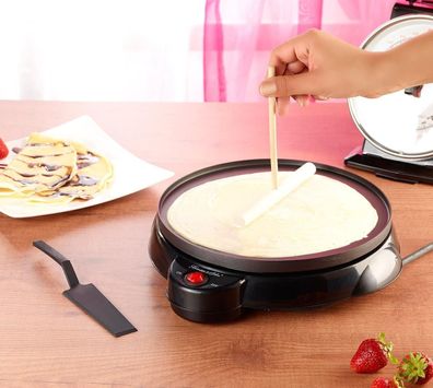 NEU Crêpes Crepes Maker elektrisch Ø 23cm Pfannkuchenpfanne für Geburtstag Kinder