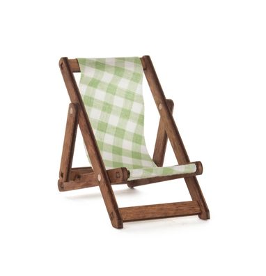 Miniatur Liegestuhl für Mini-Eulen NEU 6x8x7,5cm Ruhestuhl Eulenkind Zubehör