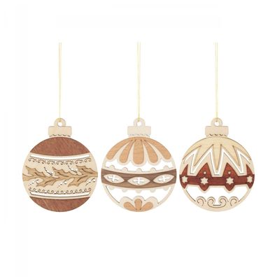 Baumbehang Christbaumkugeln Set 6 Stück NEU 6x6cm Kugelbehang Weihnachtsbaum