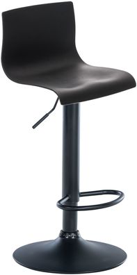 Barhocker PESAN Kunststoff Schwarz 39x36x84 cm Schwarz Barstuhl H?henverstellbar Mit