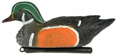 Teichente Schwimmende Mandarin Ente Erpel Teichfigur Für Gartenteich Kunststoff