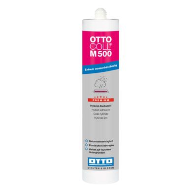 Ottocoll M 500 Hybrid-Kleb-/Dichtstoff - haftet auch auf feuchten Unterg