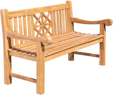 Gartenbank Teakbank VUZAR Holz Teak 150x72x92 cm Holzbank 150 Cm Gartenbank Sitzbank