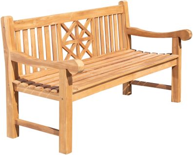 Gartenbank Teakbank VUZAR Holz Teak 180x72x92 cm Holzbank 180 Cm Gartenbank Sitzbank