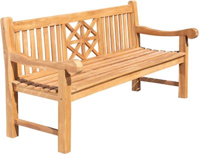 Gartenbank Teakbank VUZAR Holz Teak 200x72x92 cm Holzbank 200 Cm Gartenbank Sitzbank