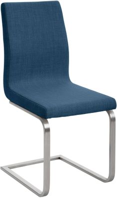 Esszimmerstuhl NERAM Stoff Blau 40x50x90 cm Essst?hle Esszimmerst?hle K?chenst?hle