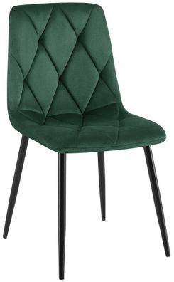 Esszimmerstuhl DOFAR Samt Dunkelgr?n 45x55x85 cm Essst?hle Esszimmerst?hle
