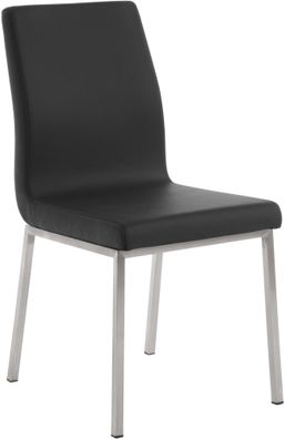 Esszimmerstuhl TUTOR Kunstleder Schwarz 40x50x88 cm Essst?hle Esszimmerst?hle