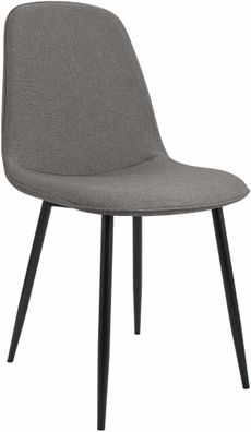 Esszimmerstuhl RAZON Stoff Hellgrau 45x54x88 cm Essst?hle Esszimmerst?hle