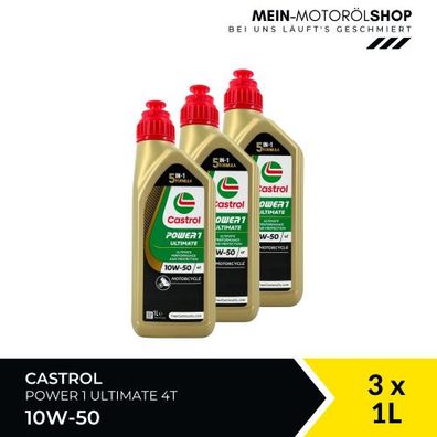 Castrol Power 1 Ultimate 4T 10W-50 3x1 Liter