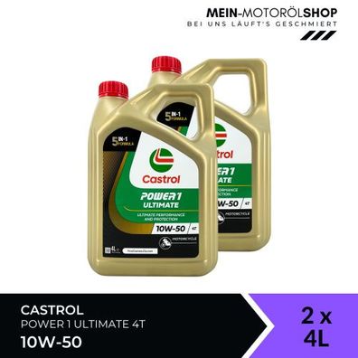 Castrol Power 1 Ultimate 4T 10W-50 2x4 Liter