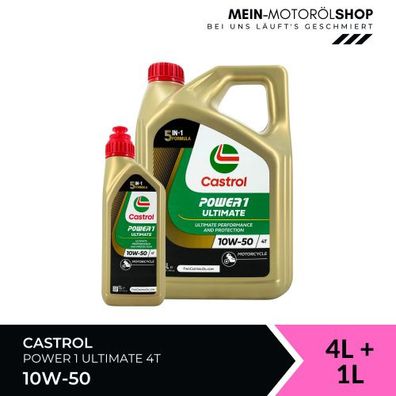 Castrol Power 1 Ultimate 4T 10W-50 4 + 1 Liter