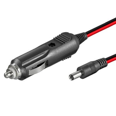 H37 KFZ Auto Adapter 12V DC Stecker 5A 5,5X2,1mm Zigarettenanzünder Kabel 120cm