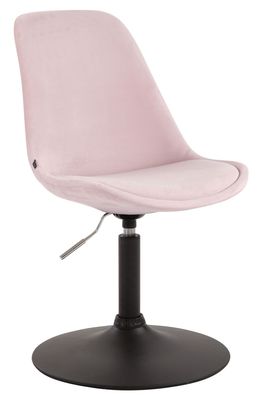 Esszimmerstuhl KENIM Samt Pink 48x57x76 cm Schwarz Essst?hle Esszimmerst?hle