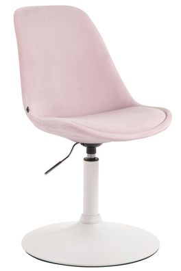 Esszimmerstuhl KENIM Samt Pink 48x57x76 cm Wei? Essst?hle Esszimmerst?hle