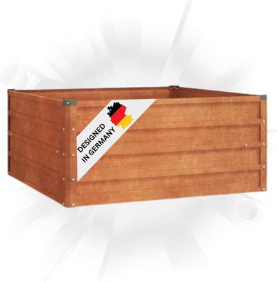 Hochbeet Cortenstahl ISAK unten offen Hochbeet Metall Pflanzenbeet Gartenbeet Metall