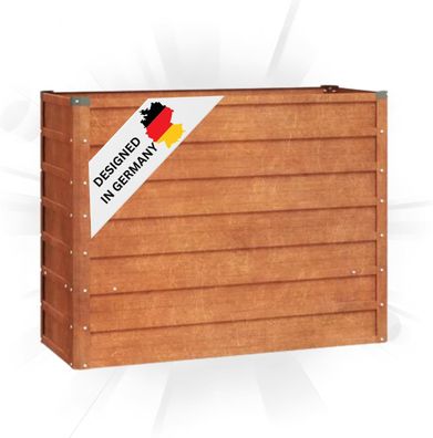 Hochbeet Cortenstahl ISAK unten offen Hochbeet Metall Pflanzenbeet Gartenbeet Metall